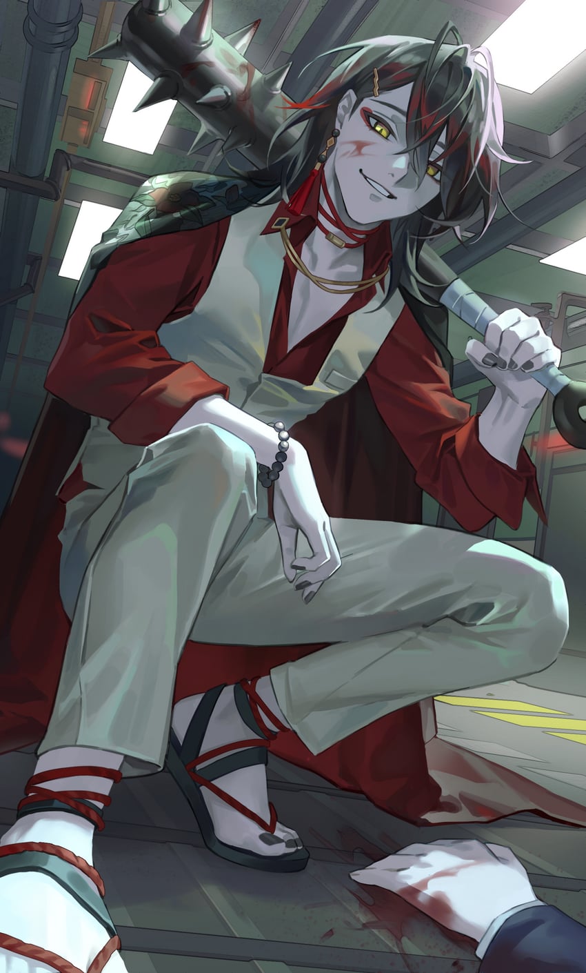 vox akuma (nijisanji and 1 more) drawn by jyuma