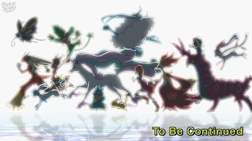 pikachu, may, serena, sylveon, glaceon, and 9 more (pokemon and 2 more) drawn by lukas_thadeu