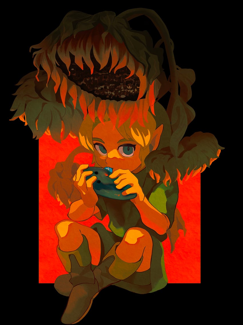 link and young link (the legend of zelda and 1 more) drawn by nasagina