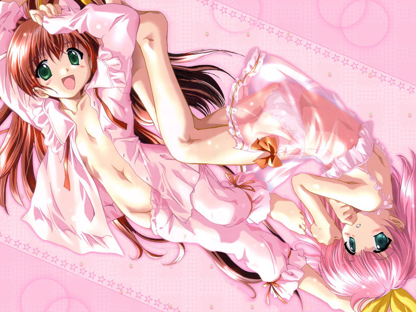 nanoca flanka and parfait sucreal (aoi umi no tristia and 1 more) drawn by komatsu_eiji