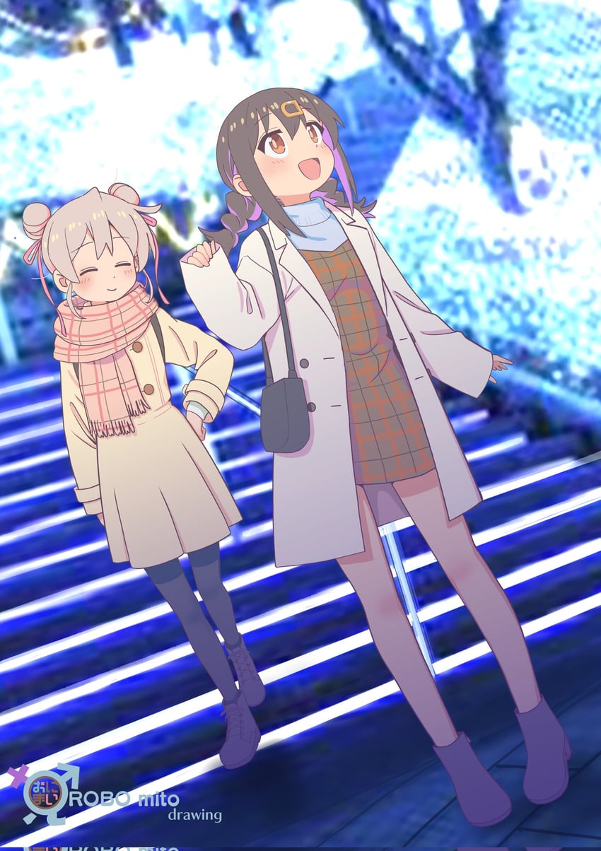 oyama mahiro and oyama mihari (onii-chan wa oshimai!) drawn by robomito