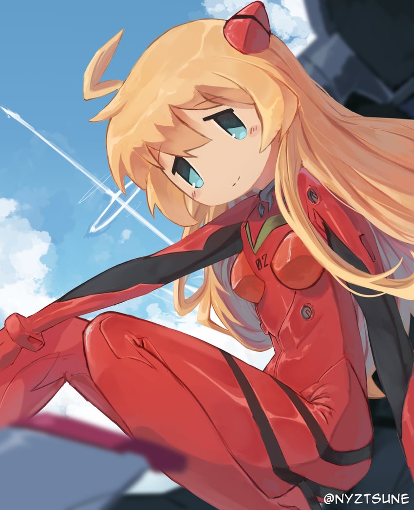 souryuu asuka langley and yuuri (neon genesis evangelion and 2 more) drawn by nagilamagykalz