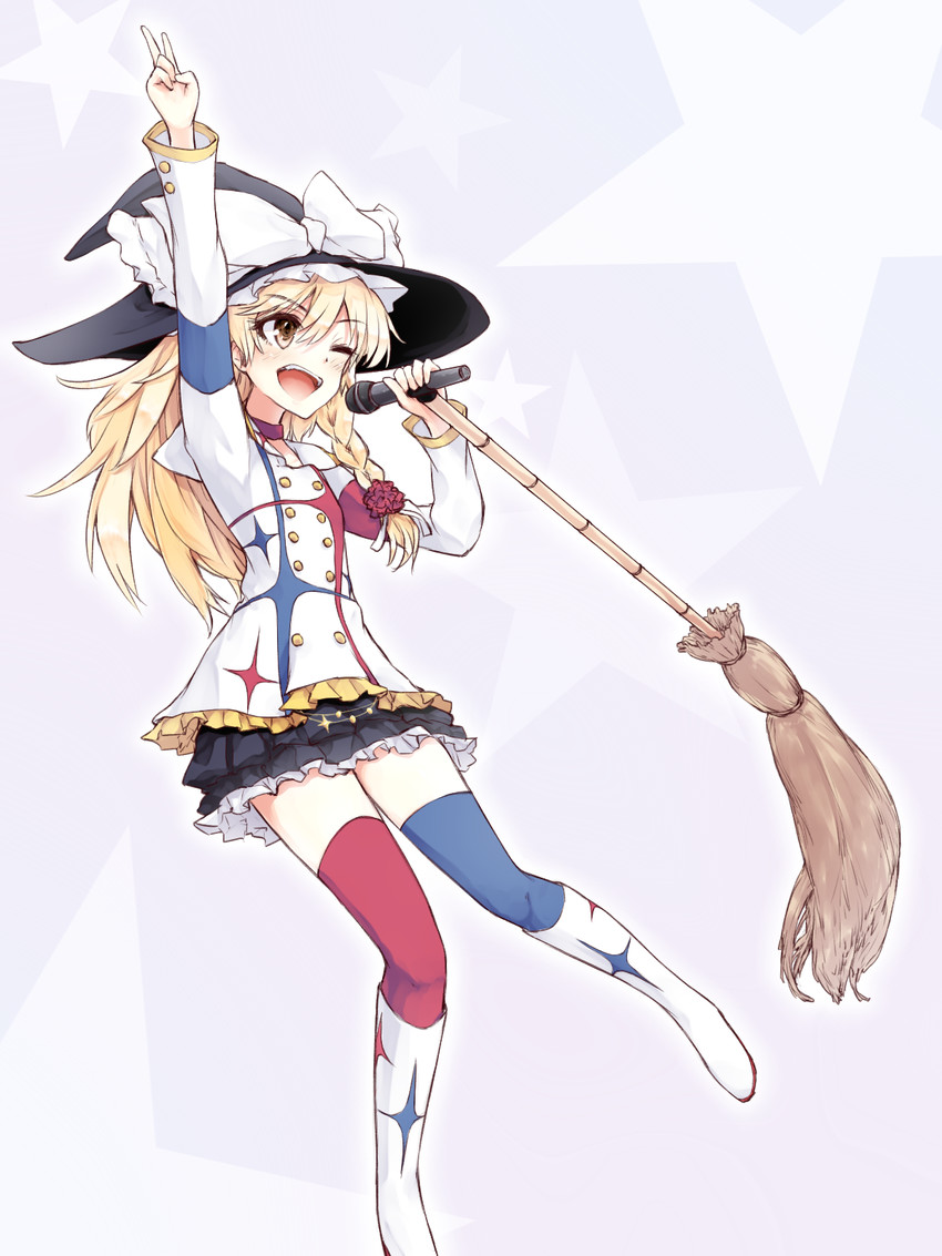 kirisame marisa (touhou and 2 more) drawn by asterisk_(asterism)
