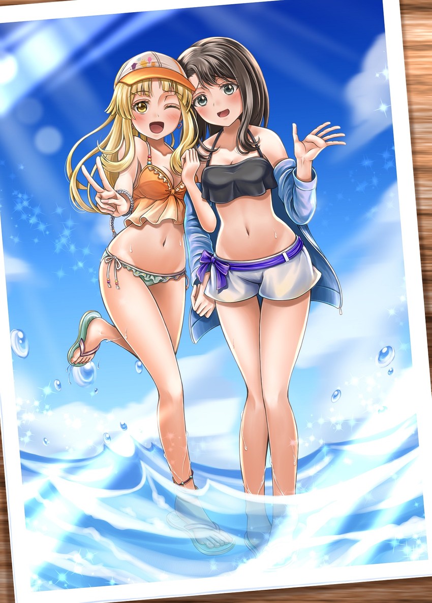 tsurumaki kokoro and okusawa misaki (bang dream!) drawn by tsutsuo_rashin