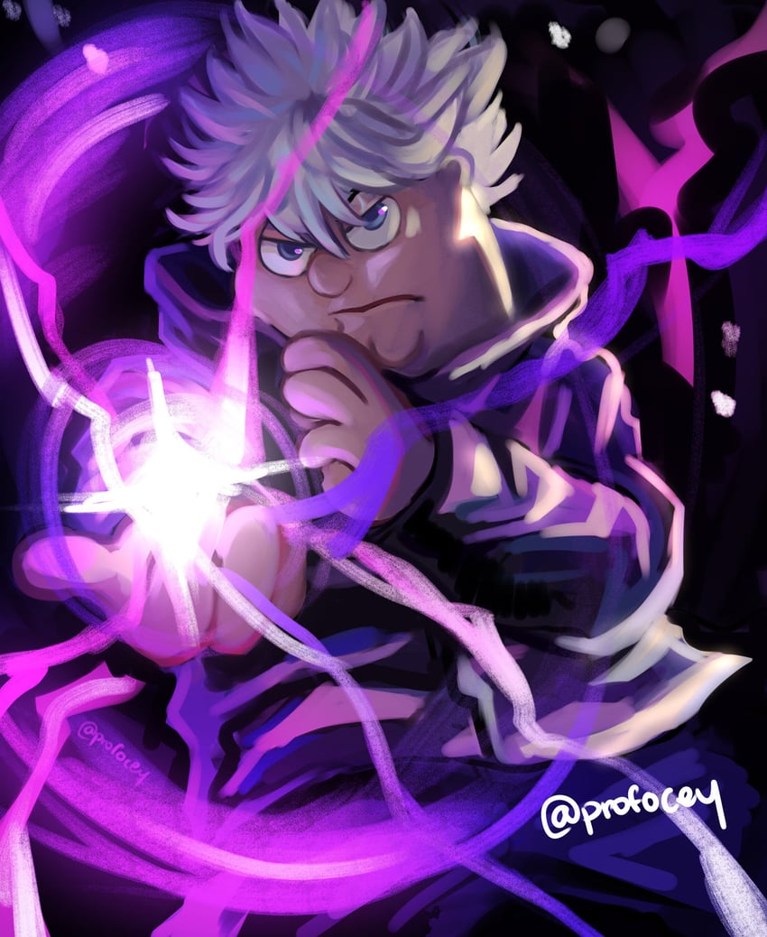gojou satoru and peter griffin (jujutsu kaisen and 1 more) drawn by profocey