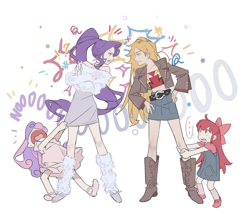 rarity, applejack, apple bloom, and sweetie belle (my little pony and 1 more) drawn by saaak57587044