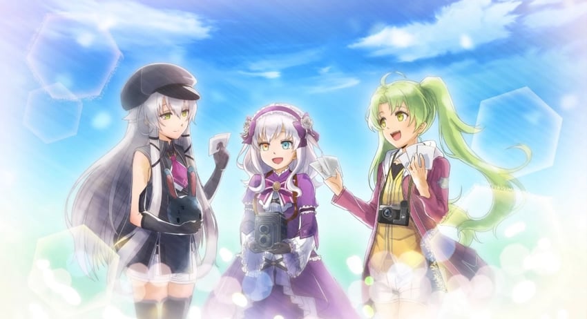 altina orion, kea, and lapis rosenberg (eiyuu densetsu and 1 more)