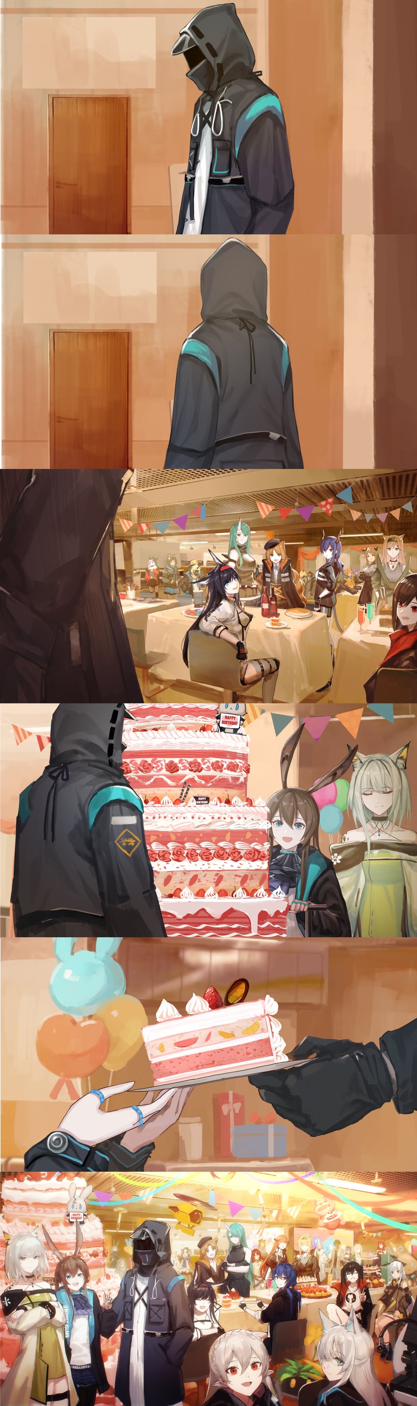 doctor, amiya, kal'tsit, surtr, ch'en, and 27 more (arknights) drawn by zuo_daoxing