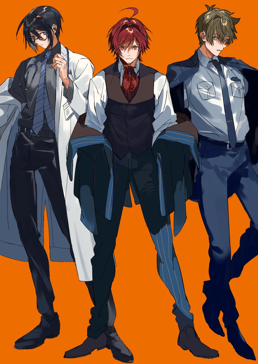 tendo teru, kashiwagi tsubasa, and sakuraba kaoru (idolmaster and 1 more) drawn by nana_tetra