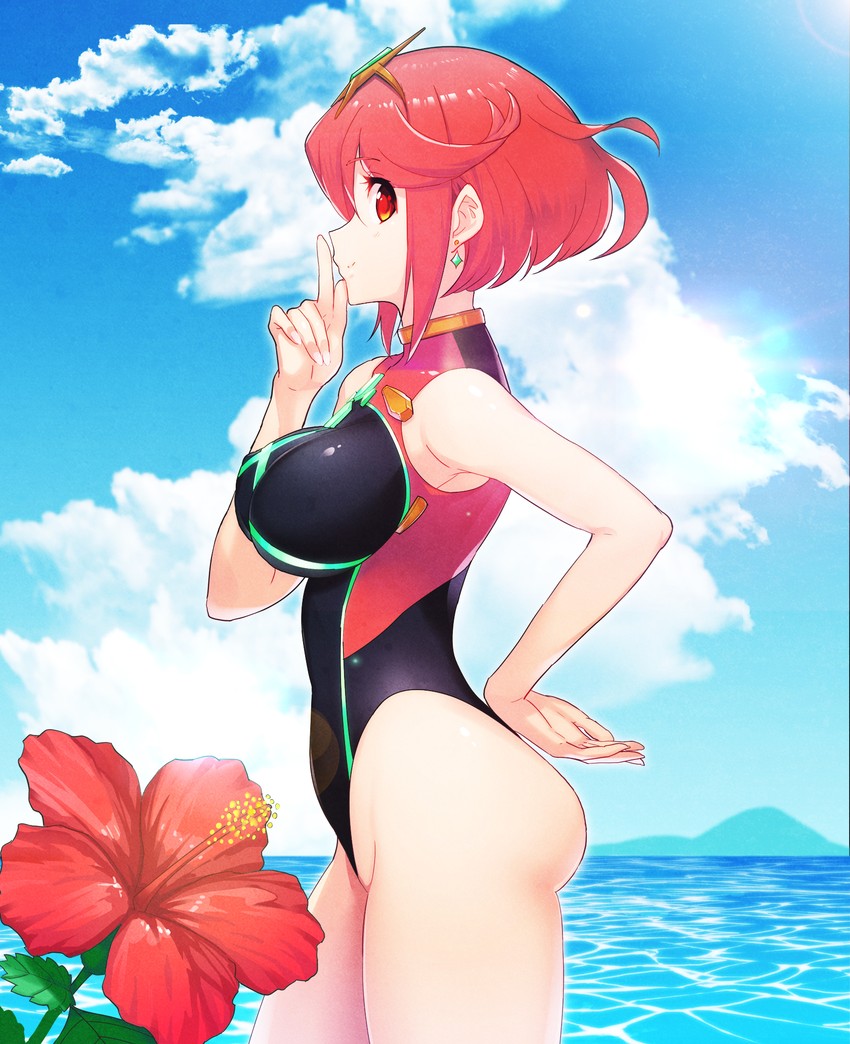 pyra (xenoblade chronicles and 1 more) drawn by green322