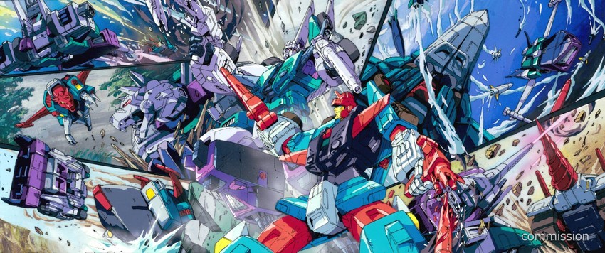 sixshot and quickswitch (transformers and 1 more) drawn by marble-v