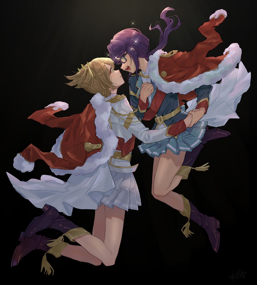 daiba nana and hoshimi junna (shoujo kageki revue starlight) drawn by ageharuuu