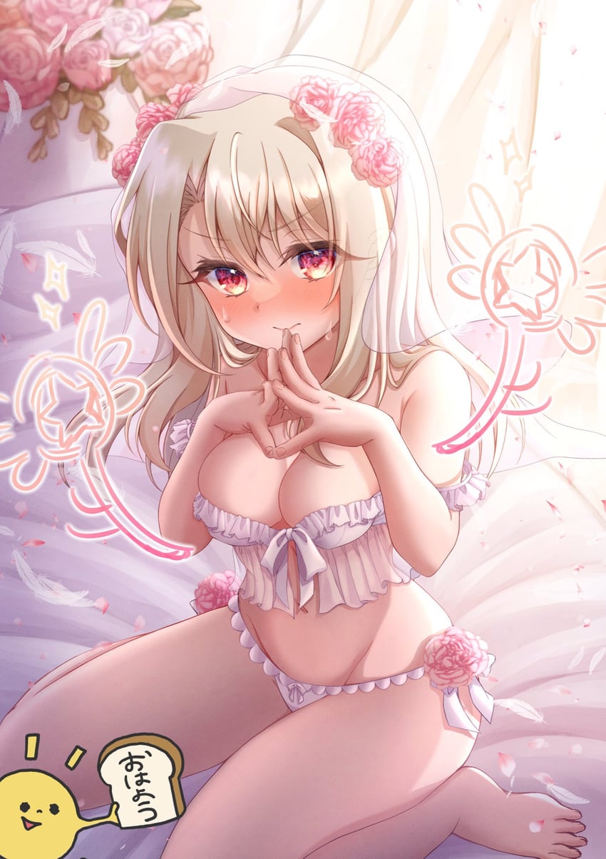 illyasviel von einzbern and magical ruby (fate and 1 more) drawn by irasuto_neko35