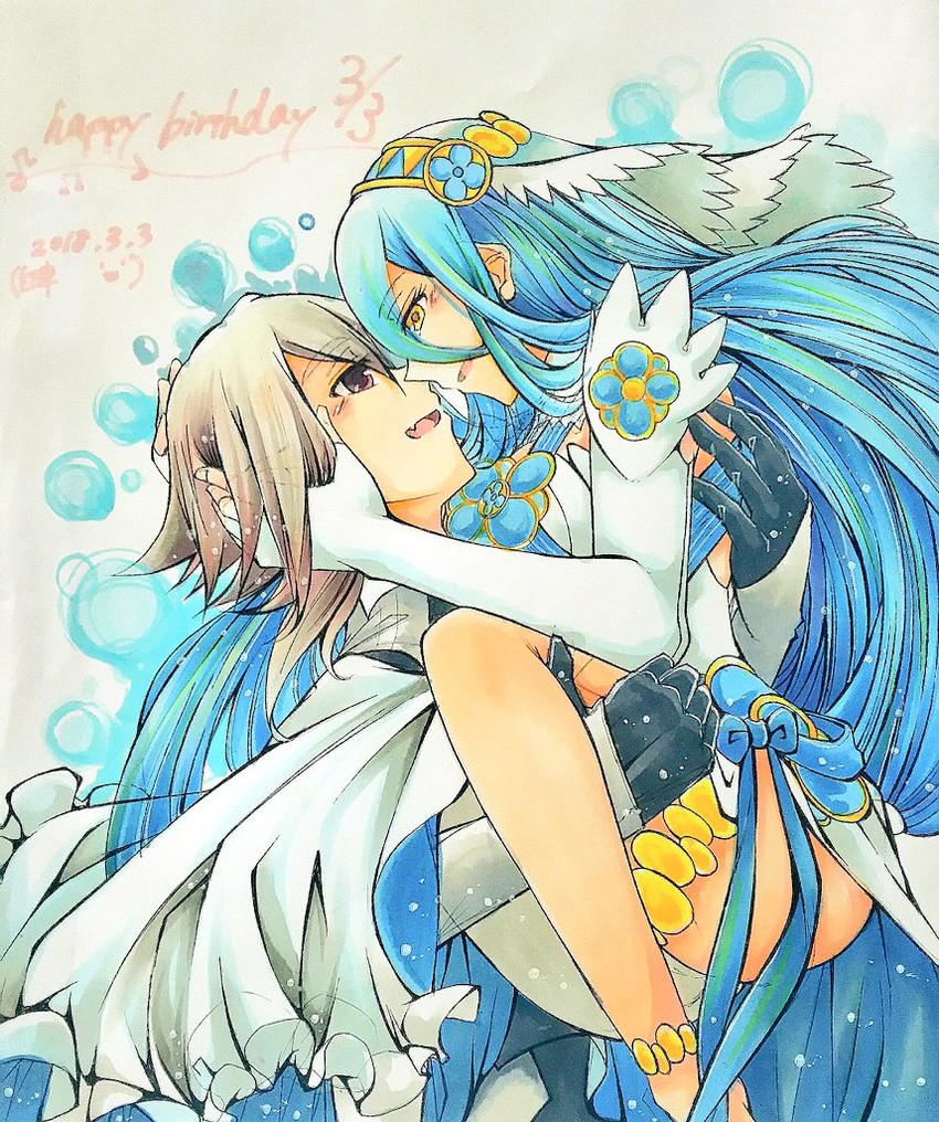 azura and male corrin (fire emblem and 1 more) drawn by shiratsu_(white-seaside)