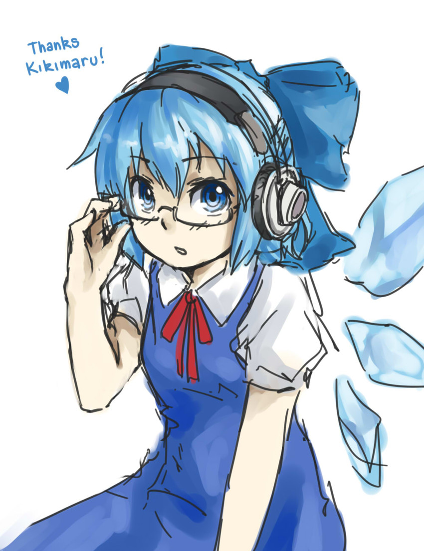 cirno (touhou) drawn by pas_(paxiti)