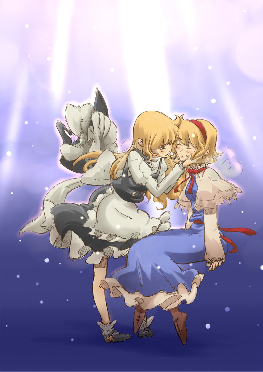 kirisame marisa and alice margatroid (touhou) drawn by non_(z-art)