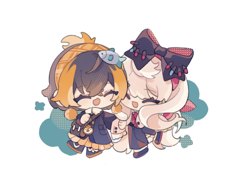 petra gurin and reimu endou (nijisanji and 1 more) drawn by yuyu_(yubuchimao)