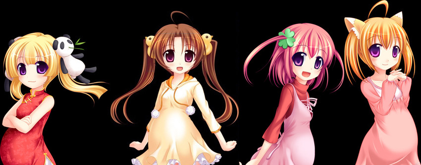 tsuzumi yuka, nagahori konoha, yagami hiyo, and lin linmei (hara min!! saimin nakadashi kozukuri sengen and 2 more) drawn by fumizuki_yukari