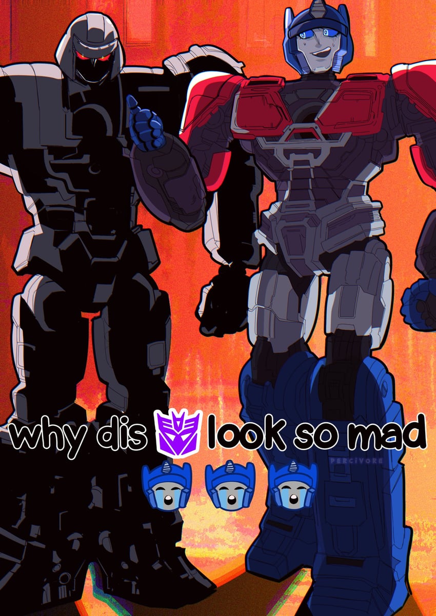 d-16 and orion pax (transformers and 1 more) drawn by percivore