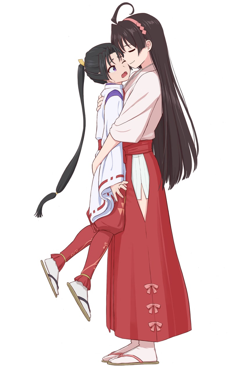 houjou tokiyuki and mochizuki ayako (nige jouzu no wakagimi) drawn by mizuno_(pixiv31352320)