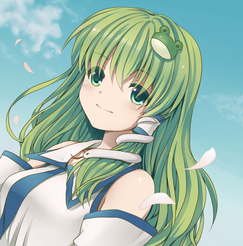 kochiya sanae (touhou) drawn by chimuchimu_(drowandpaint)
