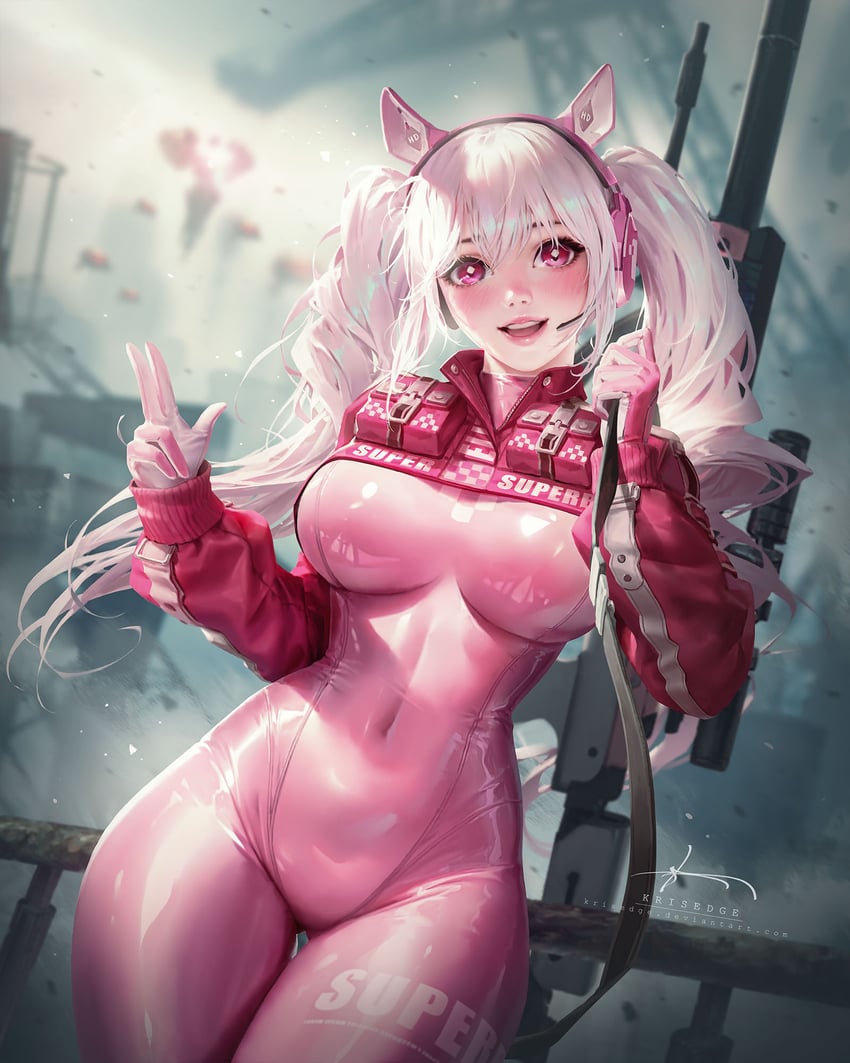 alice (goddess of victory: nikke) drawn by v.krisedge