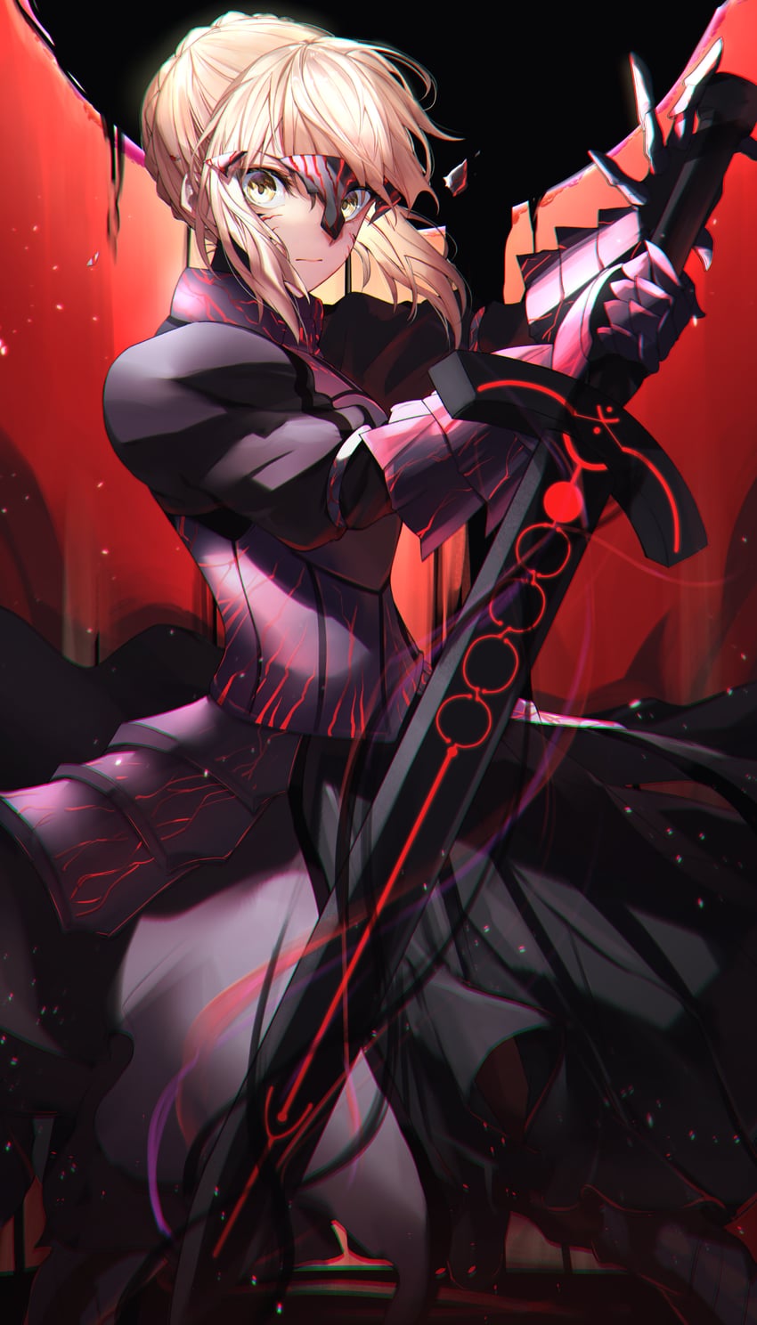 artoria pendragon and saber alter (fate and 2 more) drawn by herigaru_(fvgyvr000)