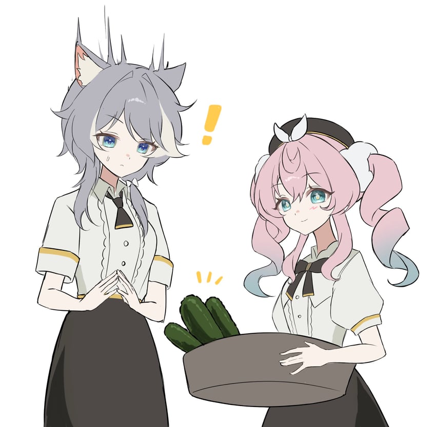cipher and hyacine (honkai and 1 more) drawn by xs_1_iio