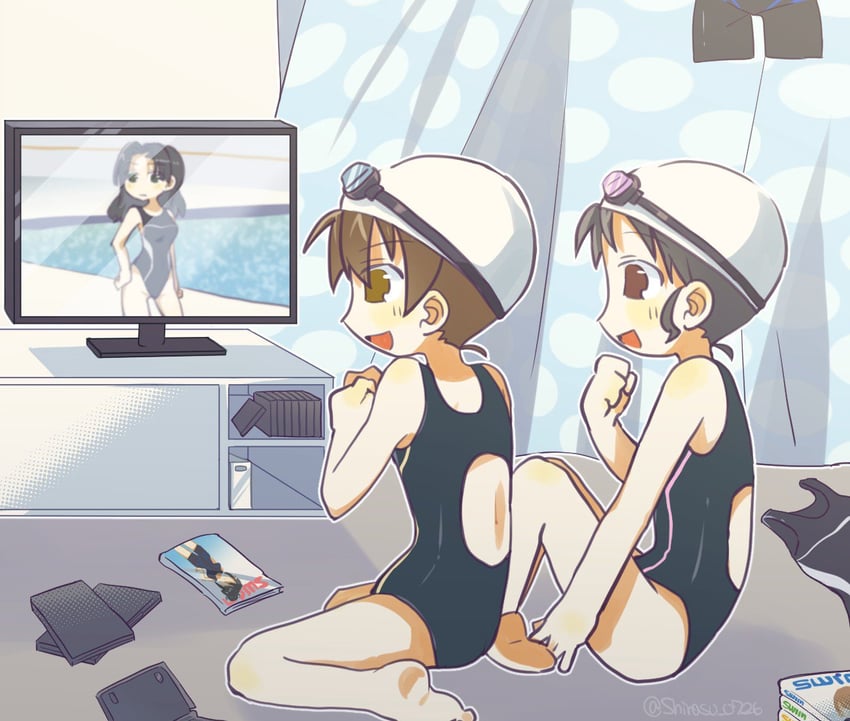 yanase chizuru and manabe miku (original and 2 more) drawn by nm_shirasu