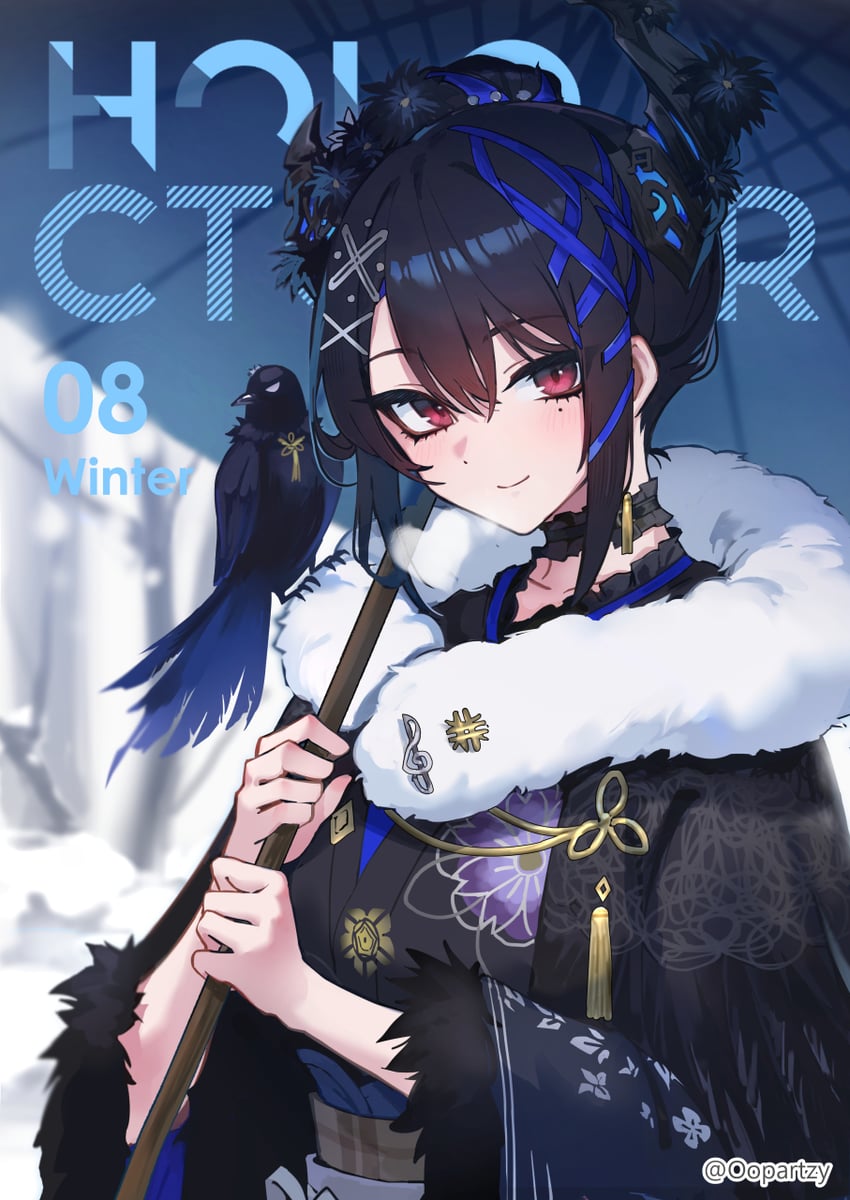 nerissa ravencroft and shadow (hololive and 1 more) drawn by oopartz_yang