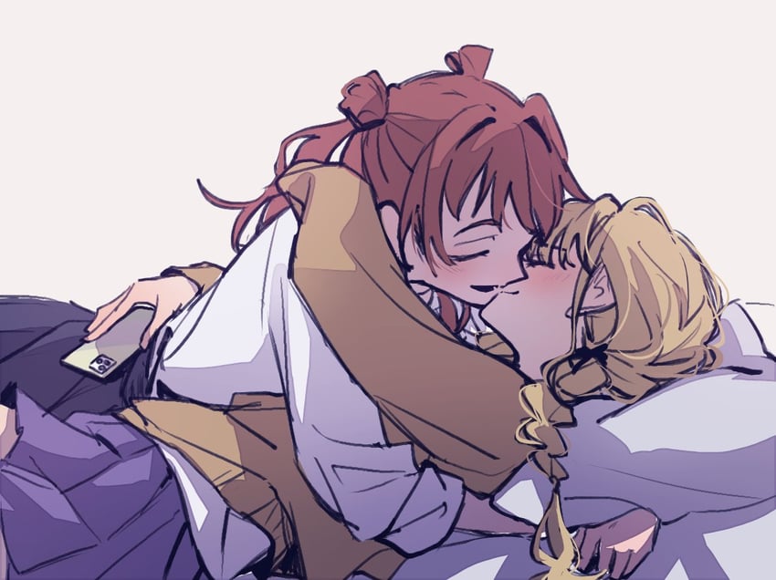 fujita kotone and hanami saki (idolmaster and 1 more) drawn by cr_loop