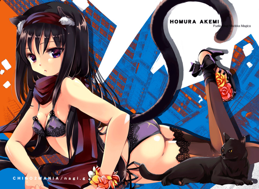 akemi homura (mahou shoujo madoka magica) drawn by gouda_nagi