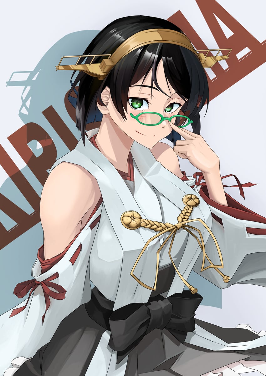 kirishima and kirishima kai ni (kantai collection) drawn by echo-kilo