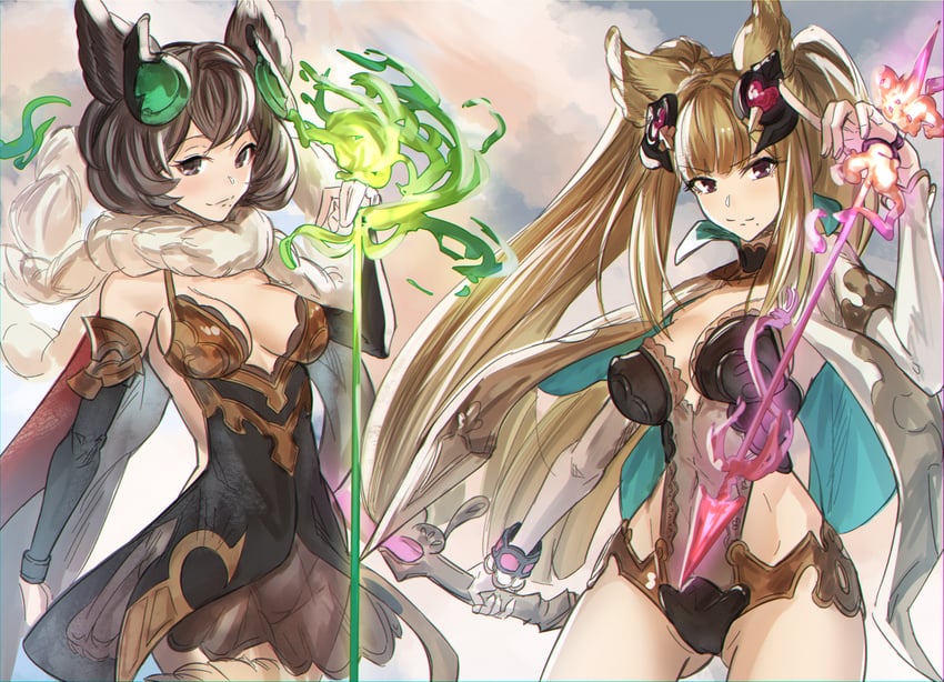 metera and sutera (granblue fantasy) drawn by nstch_root_a