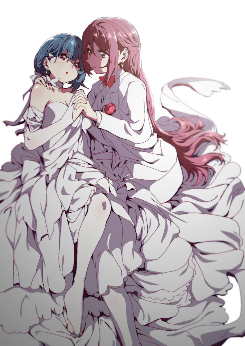 tsushima yoshiko and sakurauchi riko (love live! and 1 more) drawn by ecoman