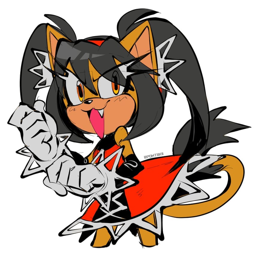 honey the cat (sonic and 2 more) drawn by pontiikii