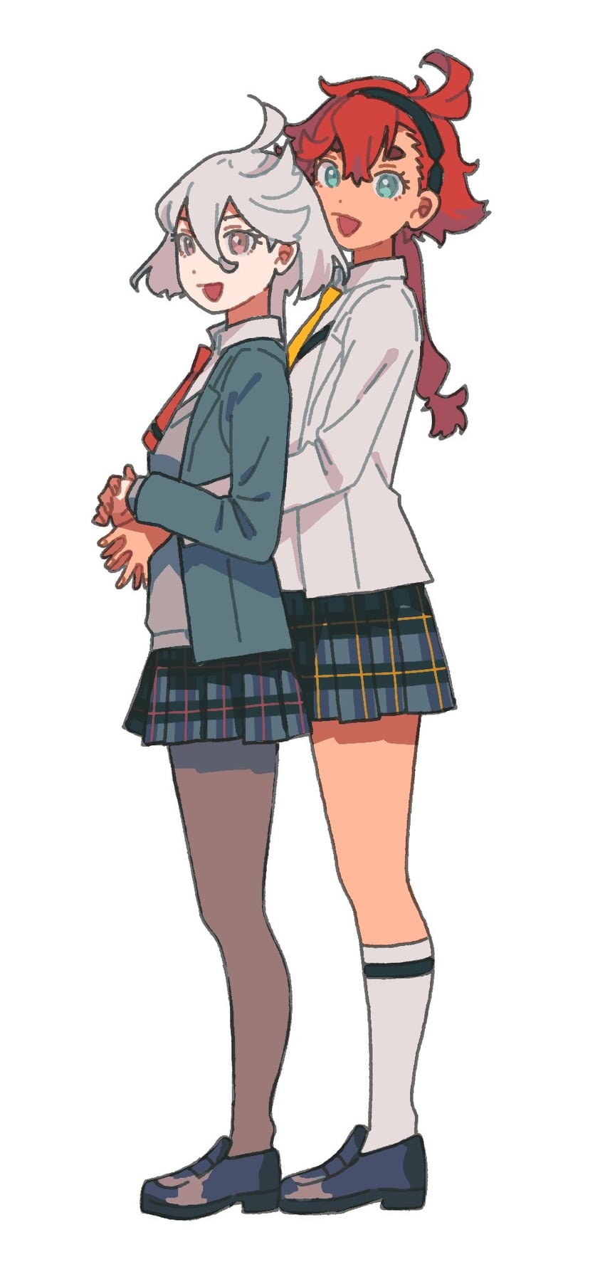 suletta mercury and miorine rembran (gundam and 2 more) drawn by dou_(mame_eee)