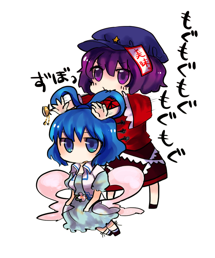 kaku seiga and miyako yoshika (touhou) drawn by mizuoka_magu