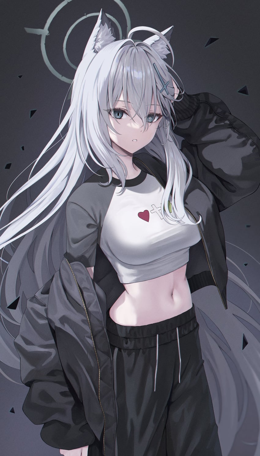 shiroko and shiroko terror (blue archive) drawn by ojyomu