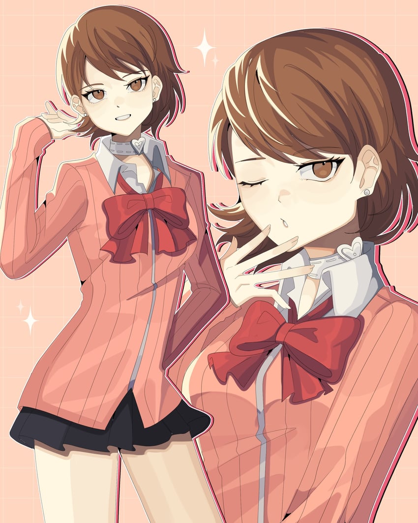 takeba yukari (persona and 1 more) drawn by bobamiruku