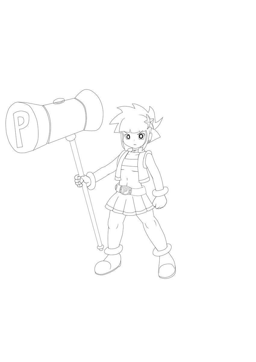 matsubara kaoru and powered buttercup (powerpuff girls z) drawn by achthenuts