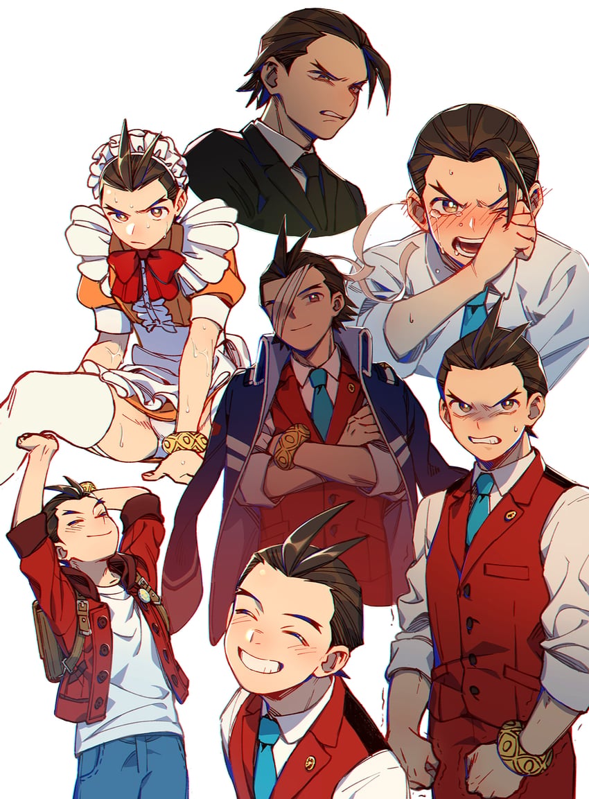 apollo justice (ace attorney and 1 more) drawn by hi-fi_(fijazzy)
