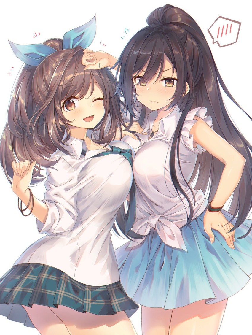 shirase sakuya and tsukioka kogane (idolmaster and 1 more) drawn by kokusan_moyashi