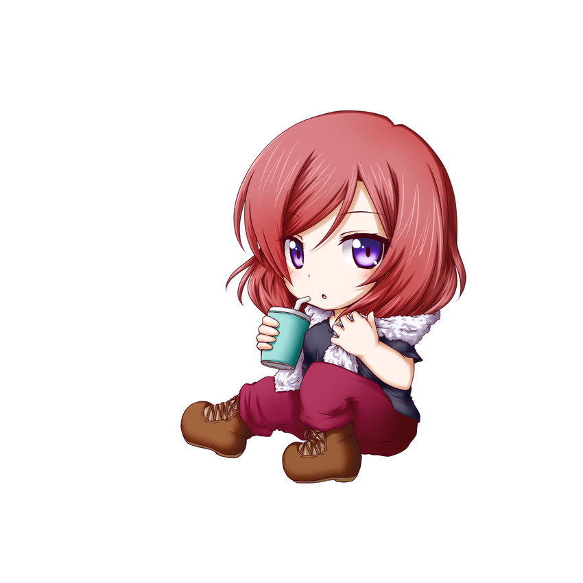 nishikino maki (love live! and 1 more) drawn by kuena