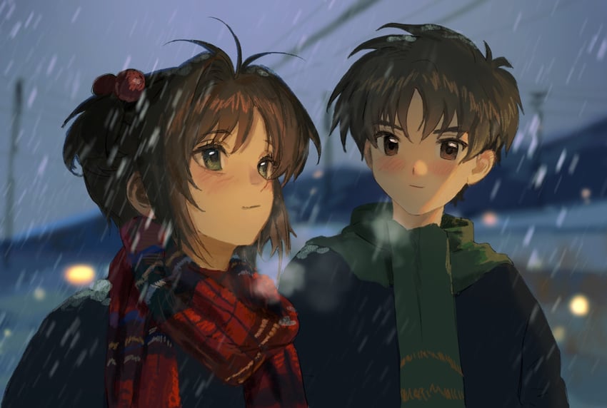 kinomoto sakura and li syaoran (cardcaptor sakura) drawn by ling5707