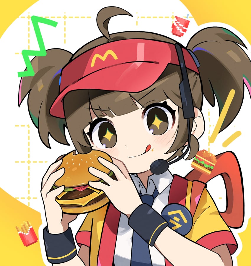 imadake dabuchi tabemi (mcdonald's) drawn by morizo_(morizoshop)