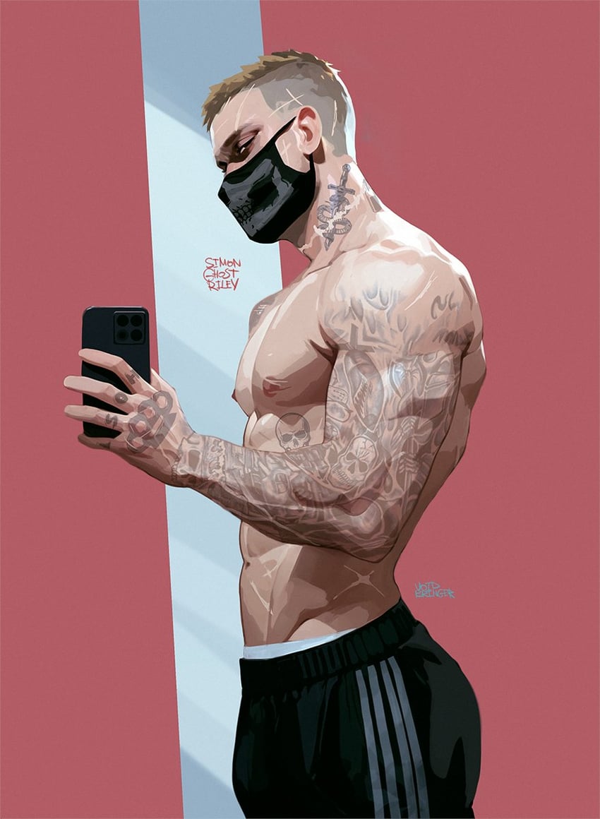 ghost (call of duty and 1 more) drawn by voidbringerr