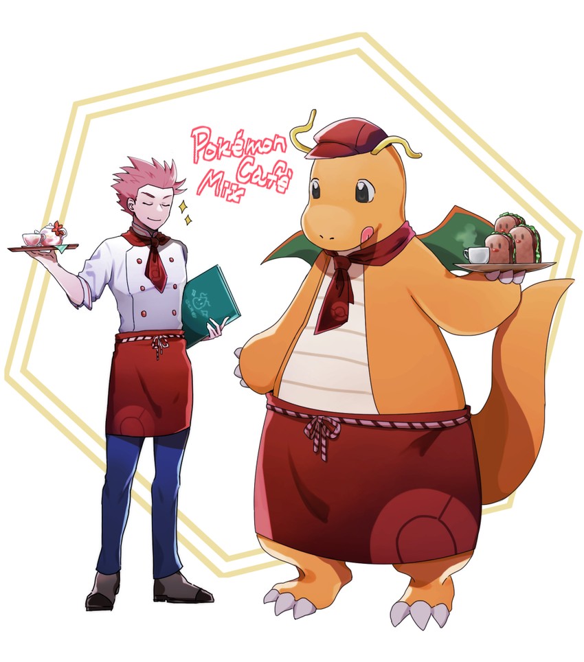 dragonite, lance, and dugtrio (pokemon and 2 more) drawn by john_(user_wmrz3824)