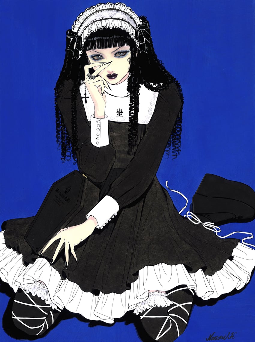 mana (real life and 2 more) drawn by narumi_hosokawa