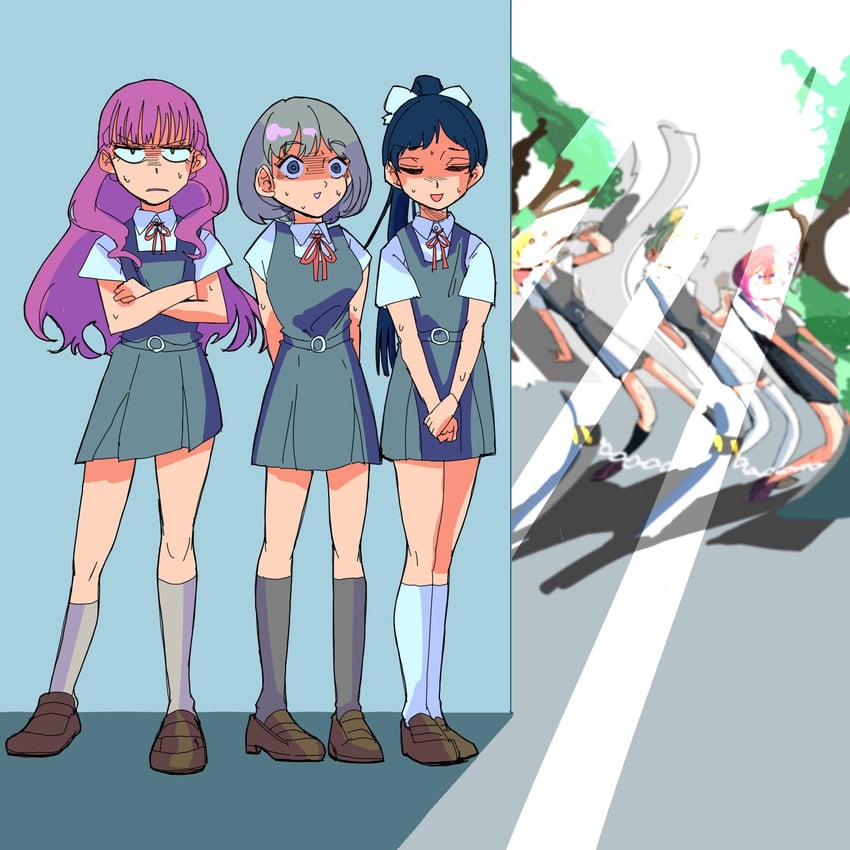 shibuya kanon, heanna sumire, tang keke, hazuki ren, yoneme mei, and 1 more (love live! and 1 more) drawn by mondashi0223